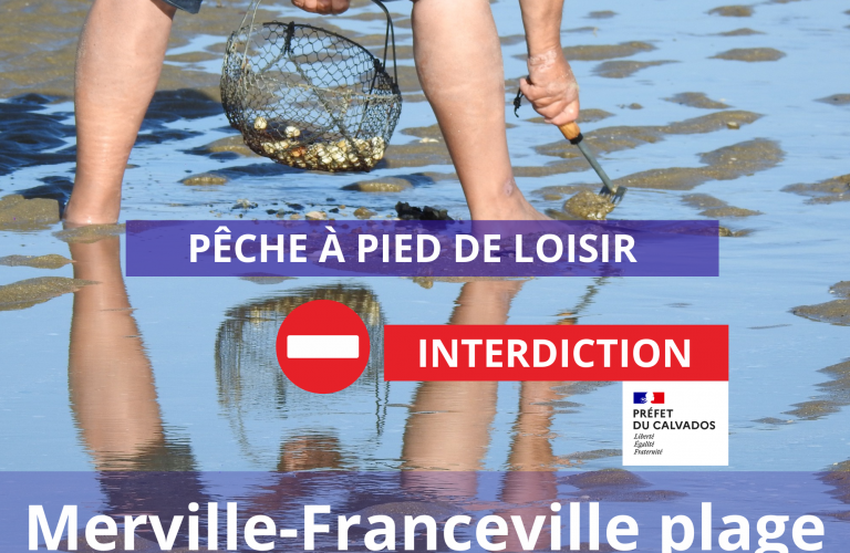 Interdiction de pêche à pied de loisir