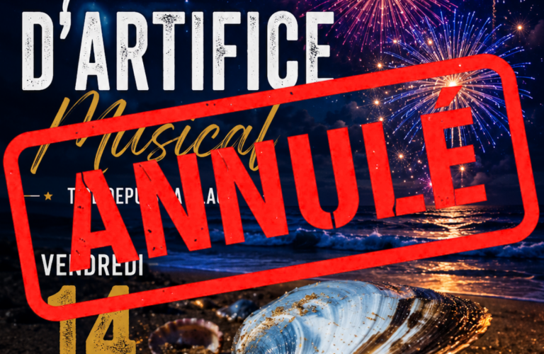 Annulation du feu d&rsquo;artifice du 14 août